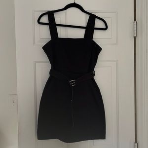 Black denim dress
